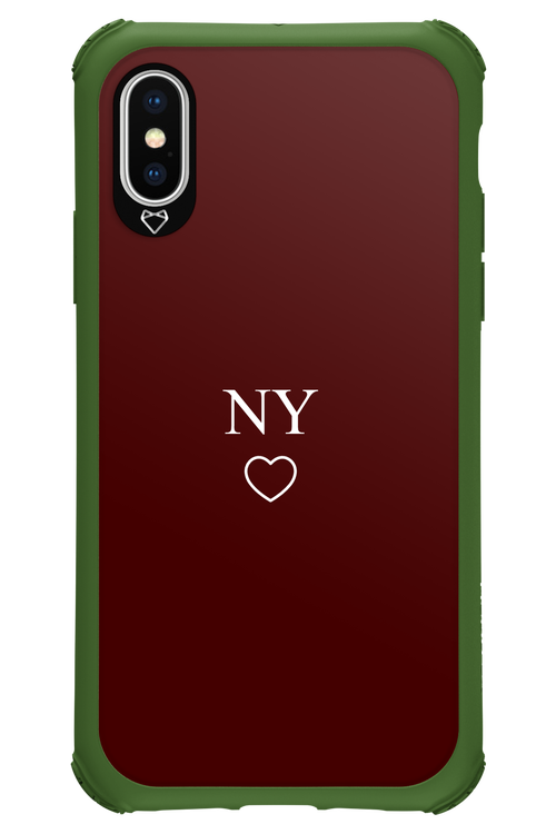 NY Burgundia 2.0 - Apple iPhone X