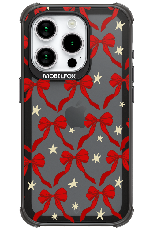 Bow & Stars (Transparent) - Apple iPhone 15 Pro