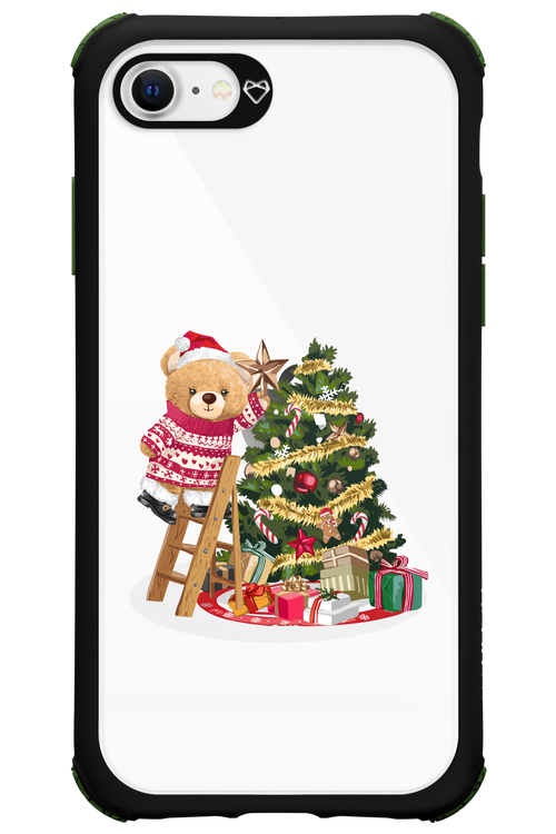 Christmas Bear (Transparent) - Apple iPhone SE 2020
