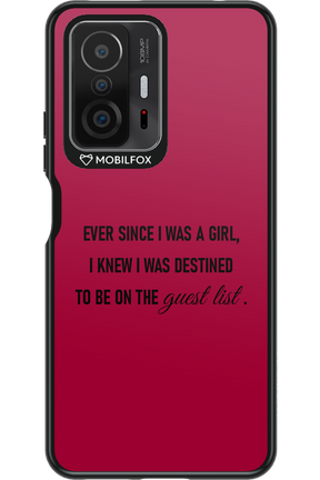 Guest List - Xiaomi Mi 11T Pro