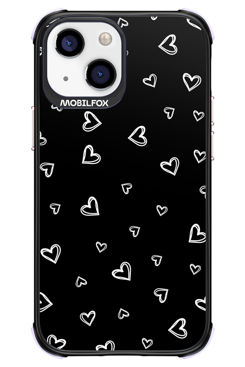 Monochrome Hearts 2.0 - Apple iPhone 13 Mini