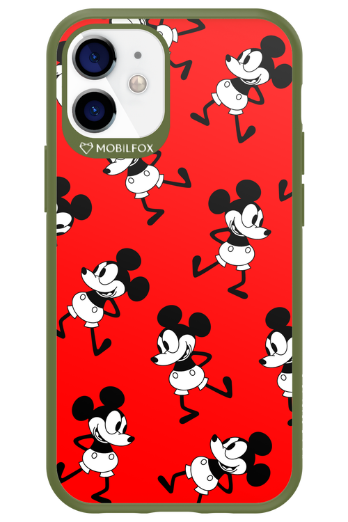 Iconic Mouse (red pattern) - Apple iPhone 12 Mini