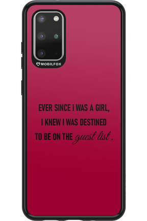 Guest List - Samsung Galaxy S20+