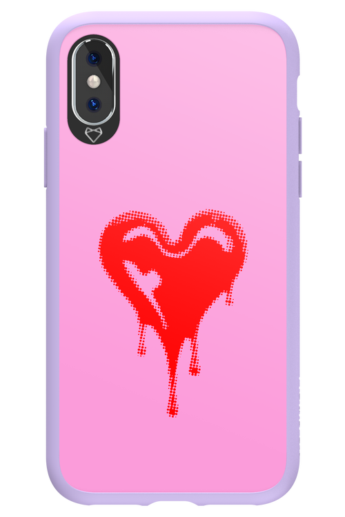 Heart Pink - Apple iPhone X