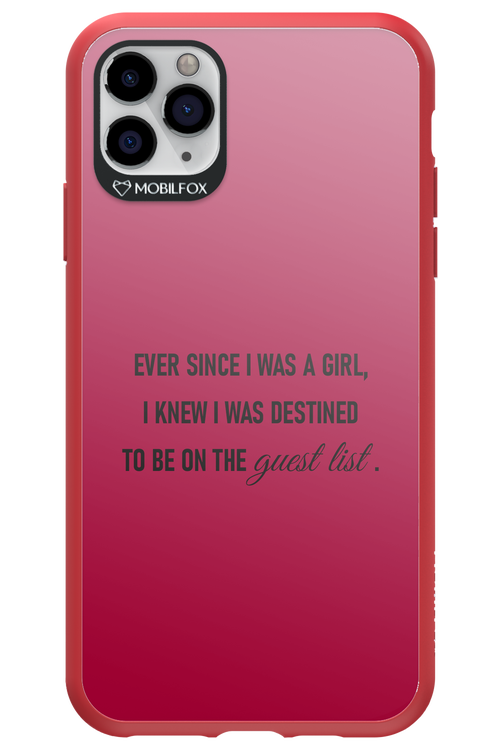 Guest List - Apple iPhone 11 Pro Max