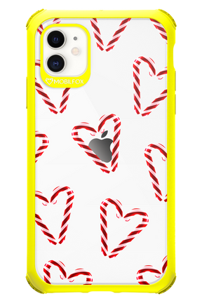 Candy Cane Hearts - Apple iPhone 11