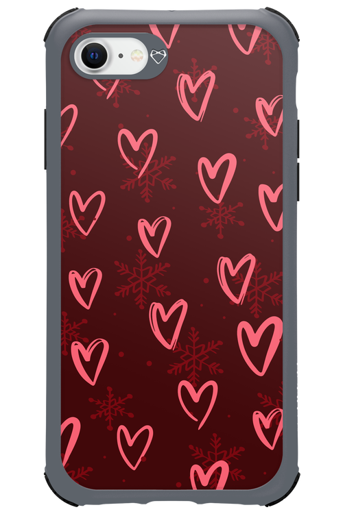 Christmas Hearts - Apple iPhone SE 2020