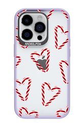 Candy Cane Hearts - Apple iPhone 14 Pro