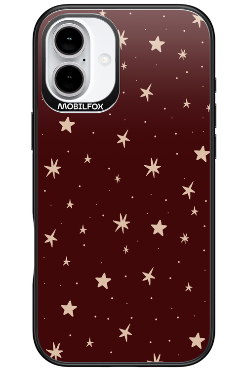 Burgundy Stars - Apple iPhone 16 Plus