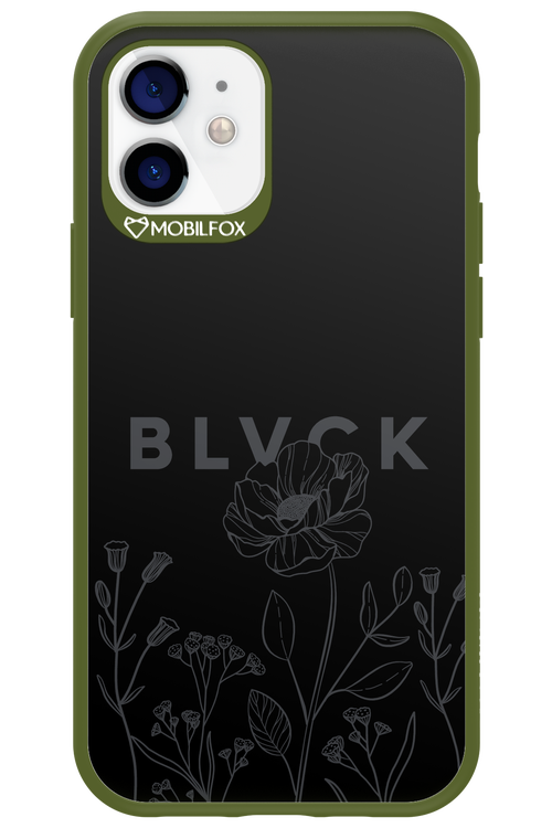 Black Flowers - Apple iPhone 12