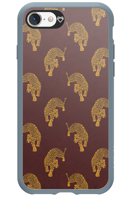 Burgundy Leopard Pattern - Apple iPhone SE 2020
