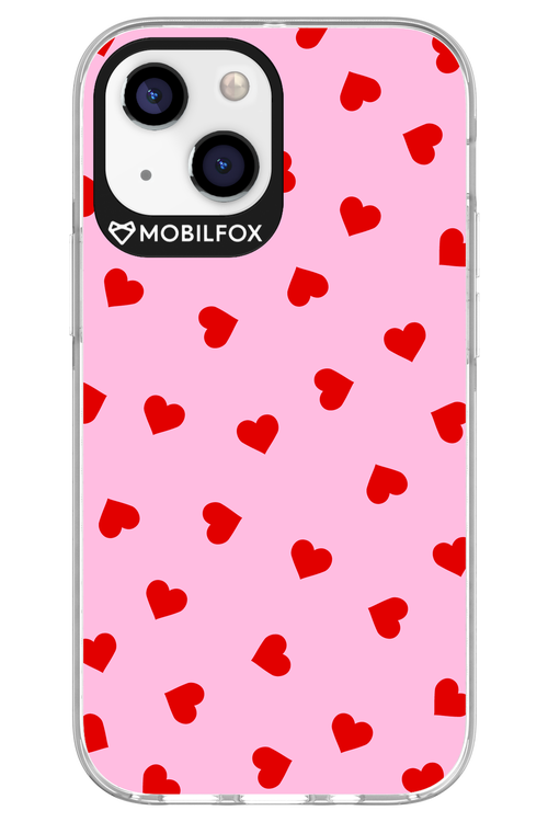 Sprinkle Heart Pink - Apple iPhone 13 Mini