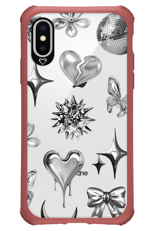Silver Zone Transparent - Apple iPhone XS