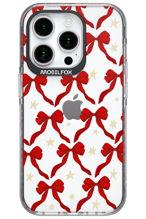 Bow & Stars (Transparent) - Apple iPhone 15 Pro