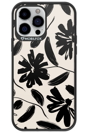 Monochrome Flowerss - Apple iPhone 13 Pro Max