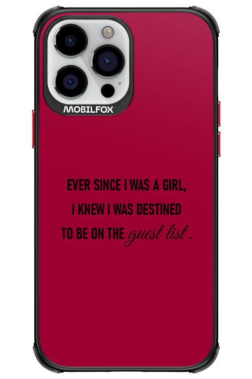 Guest List - Apple iPhone 13 Pro Max