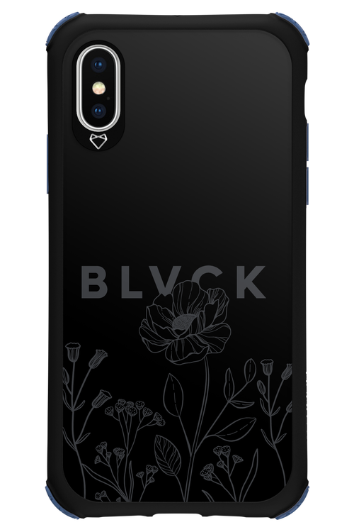 Black Flowers - Apple iPhone X