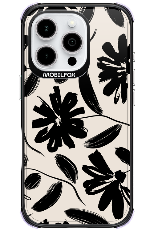 Monochrome Flowerss - Apple iPhone 16 Pro