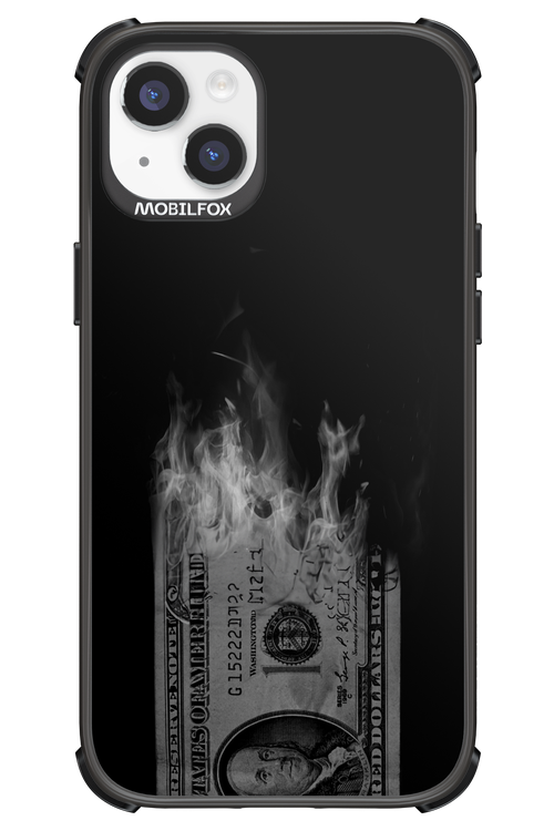 Money Burn B&W - Apple iPhone 14 Plus