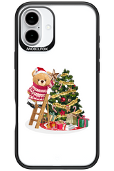 Christmas Bear (Transparent) - Apple iPhone 16 Plus