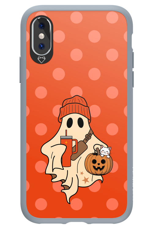 Ghost Girl (Orange) - Apple iPhone X