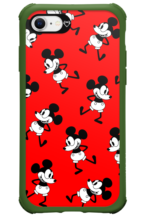 Iconic Mouse (red pattern) - Apple iPhone SE 2022