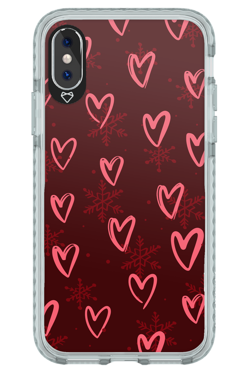 Christmas Hearts - Apple iPhone X