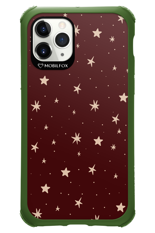 Burgundy Stars - Apple iPhone 11 Pro