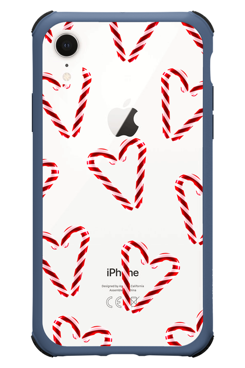 Candy Cane Hearts - Apple iPhone XR