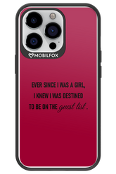 Guest List - Apple iPhone 13 Pro