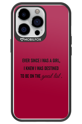 Guest List - Apple iPhone 13 Pro