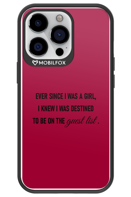 Guest List - Apple iPhone 13 Pro