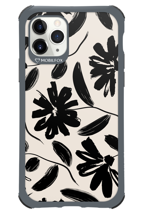 Monochrome Flowerss 2.0 - Apple iPhone 11 Pro