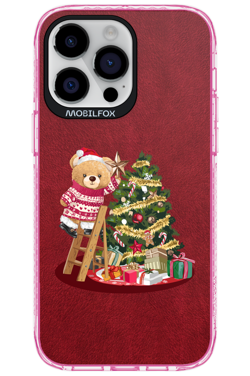 Christmas Bear (Burgundy) - Apple iPhone 14 Pro Max