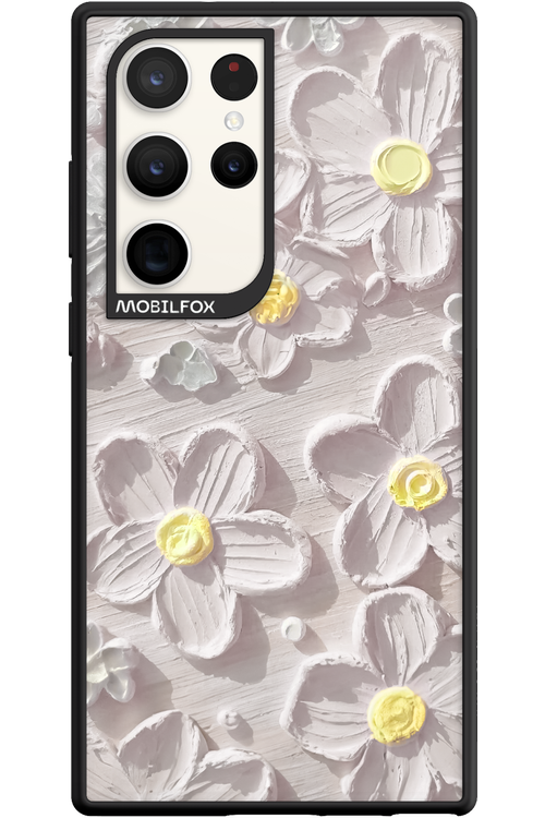 White Flowers - Samsung Galaxy S23 Ultra