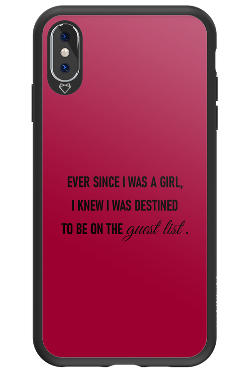 Guest List - Apple iPhone XS Max