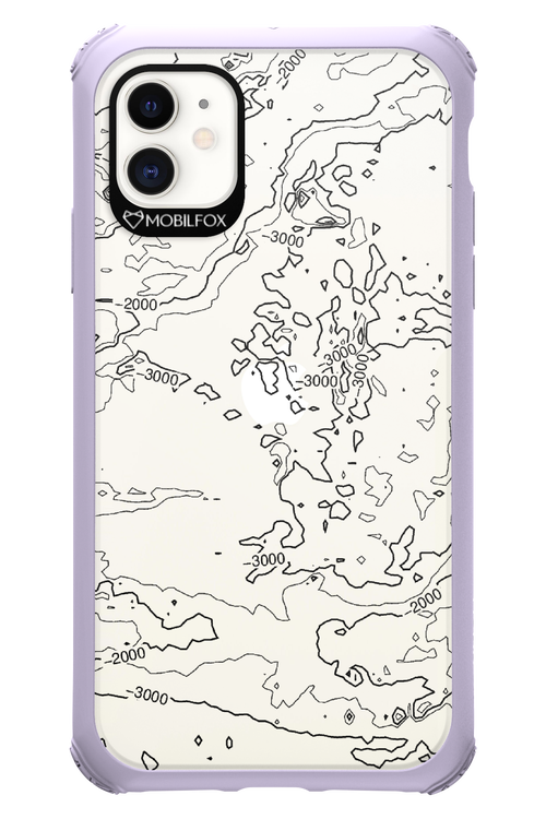 Contour Map - Apple iPhone 11