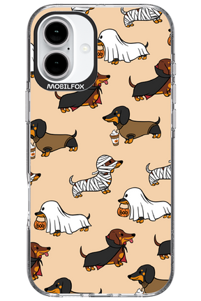 Scary Dachshund - Apple iPhone 16 Plus