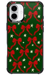 Bow & Stars (Green) - Apple iPhone 16 Plus
