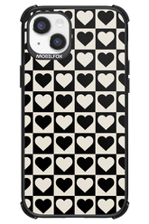 Checkered Heart - Apple iPhone 14 Plus