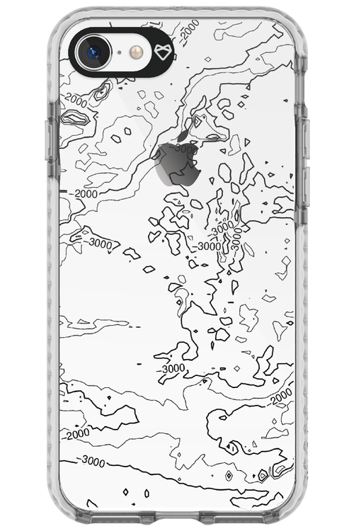 Contour Map - Apple iPhone 8