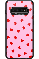 Sprinkle Heart Pink - Samsung Galaxy S10+