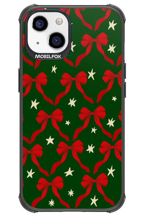 Bow & Stars (Green) - Apple iPhone 13