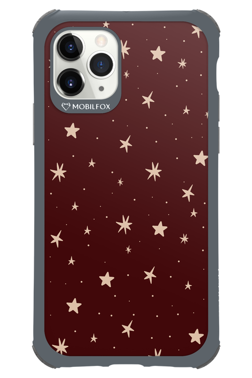 Burgundy Stars - Apple iPhone 11 Pro
