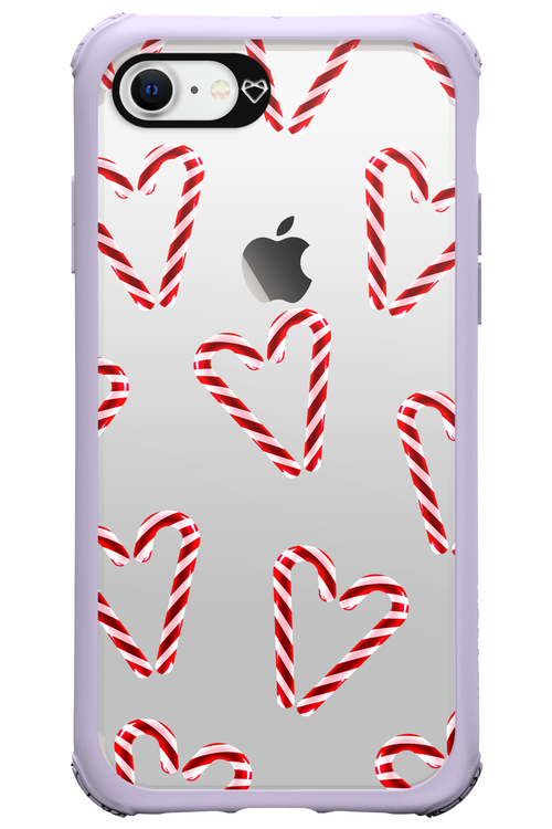 Candy Cane Hearts - Apple iPhone 7