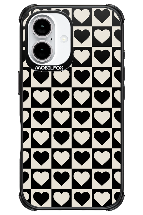 Checkered Heart - Apple iPhone 16