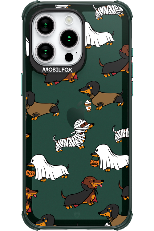 Scary Dachshund (Transparent) - Apple iPhone 15 Pro Max