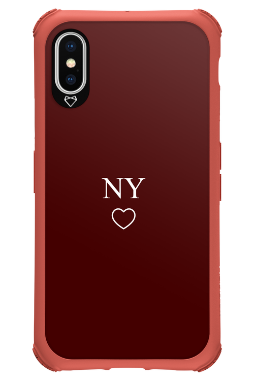 NY Burgundia 2.0 - Apple iPhone X
