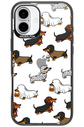 Scary Dachshund (Transparent) - Apple iPhone 16 Plus