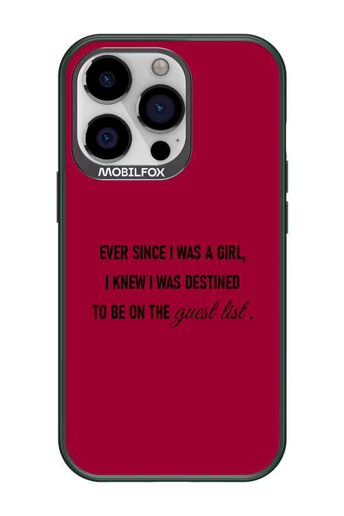 Guest List - Apple iPhone 13 Pro